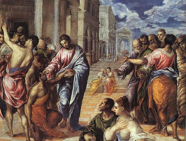 Christ Healing the Blind, GRECO, El